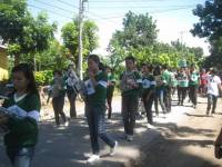 Red team, parade, tournament, friends, classmates