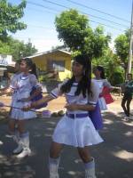 Red team, parade, tournament, friends, classmates