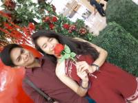 With babe