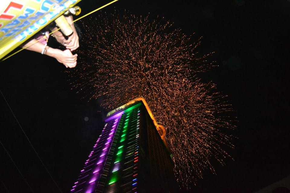 fireworks display at crown regency
