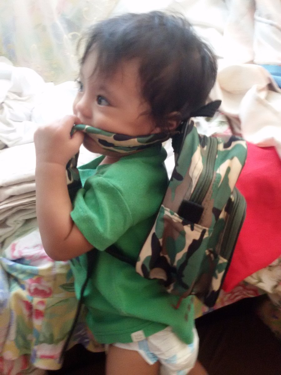baby boy, army, new bag