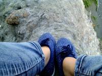 Blue shoes
