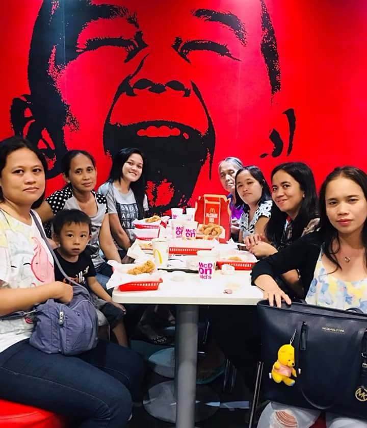 At McDo with the best people family love eating