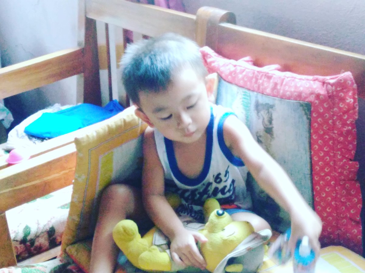 Busy playing, pooh teddy bear