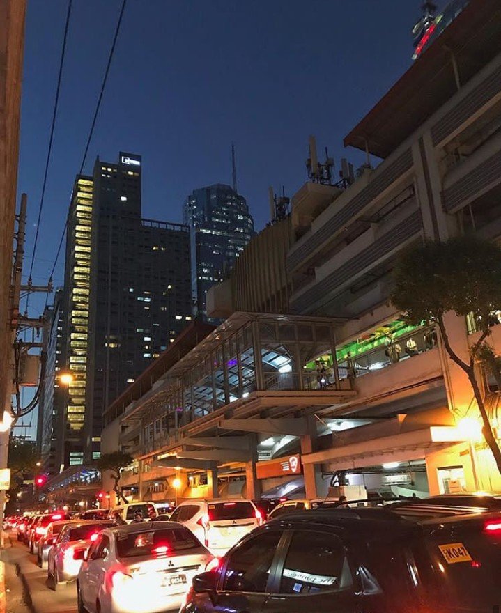 Caught in a traffic
