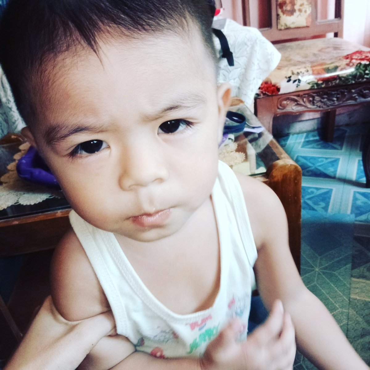 Grumpy bambam such a cutie