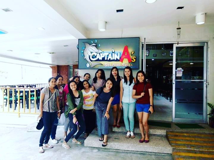 Lunch out at Captain As, birthday treat