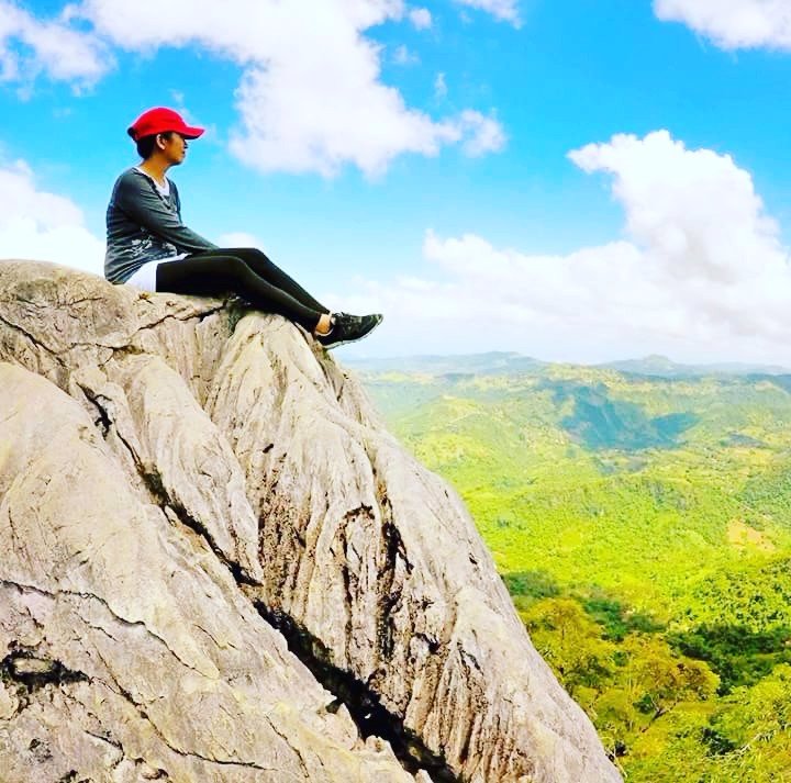 Mountain top solo pic candid best shot ever