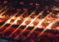 Lighted candles