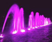 Fountain lights, purple
