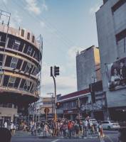Afternoon in the city, busy street