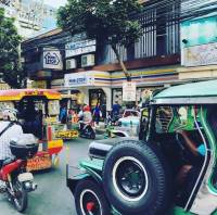 Busy street, jeepneys
