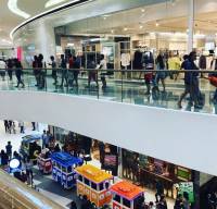 strolling at the mall