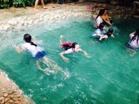 swimming time, family