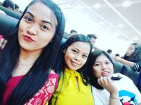 With sandra and brigette