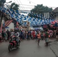 thumbnail of Busy street,  celebrations 