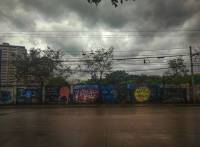 gloomy day, street art