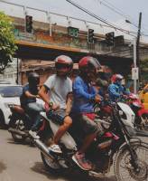 Motorcycle  riders,  street