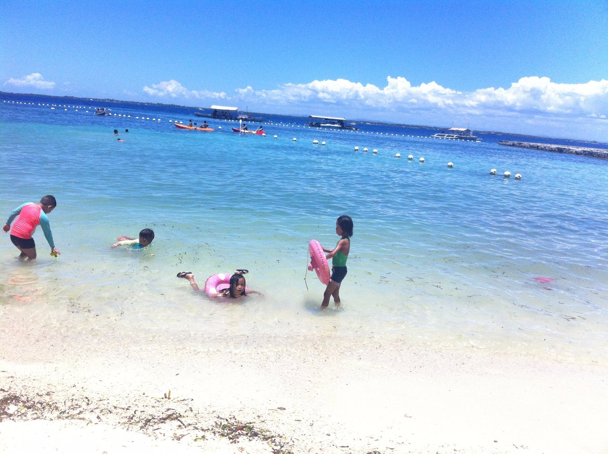 swimming time lovely kids