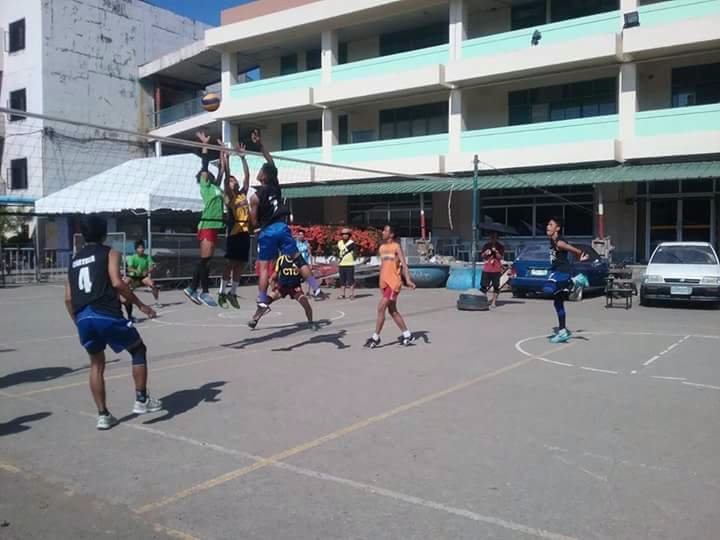 Mens volleyball game