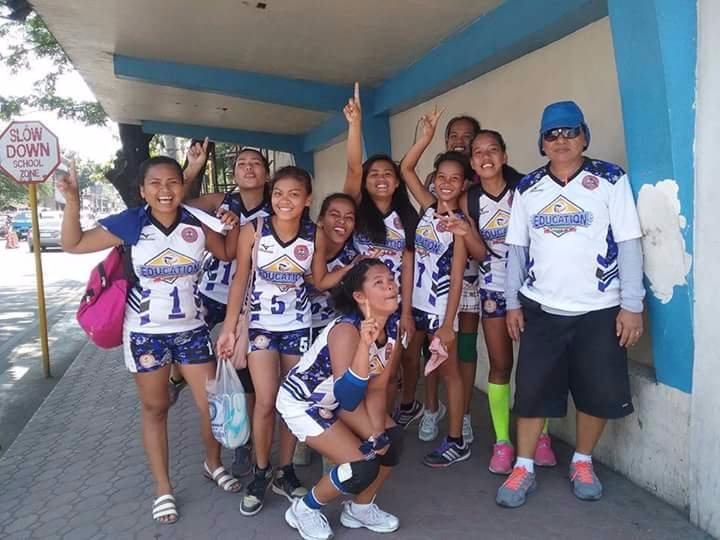With our coach
