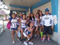 With the volleyball team