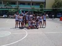 With the volleyball team