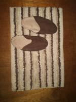 Rug, indoor slippers, brown