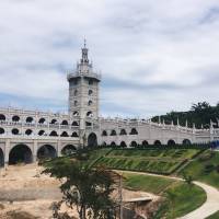 Simala church, Mama mary, church towers, structure, construction