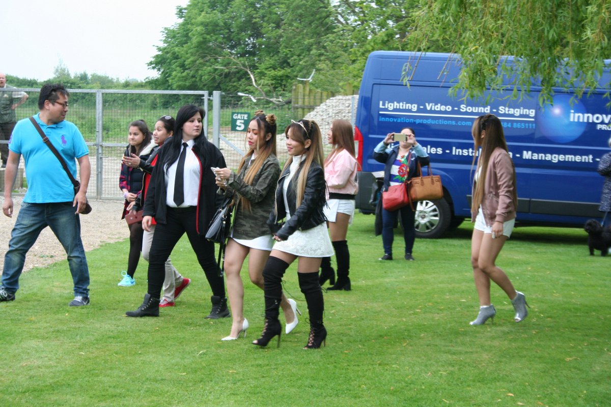 4th Impact, X Factor, Yorkshire Barrio Fiesta, Ripon, 2016, UK, Behind the scenes