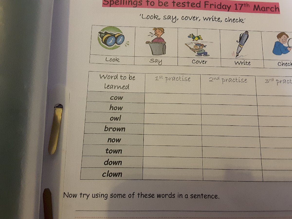 Inday is learning new words at school How Now Brown Cow