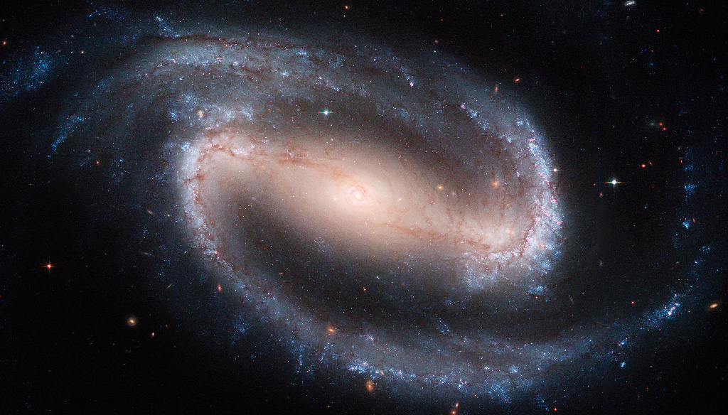 NGC1300, Barred Spiral Galaxy, Credits to NASA