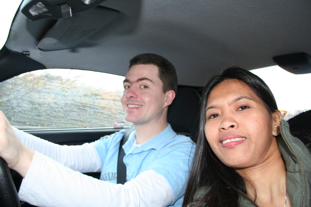 Selfie alert, eyes not on the road , day out driving