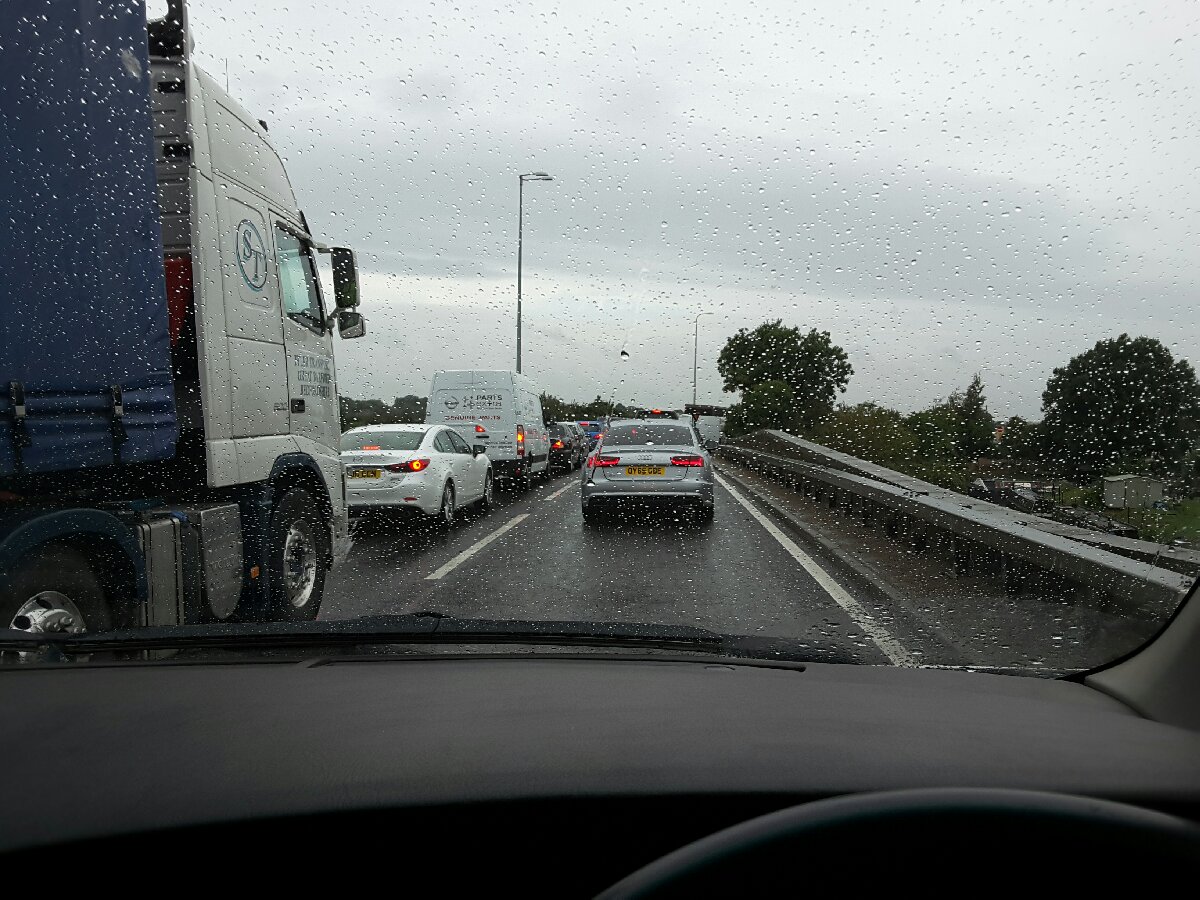 a dull day in Bedfordshire, on the way home, had enough of London for the week