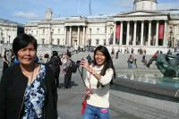 Trafalgar Square, London, UK, first day of short stay holiday