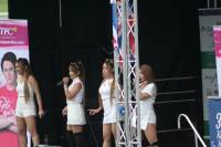 Got a good view of 4th Impact girls X Factor singers, Yorkshire Barrio Fiesta, Ripon, UK 2016