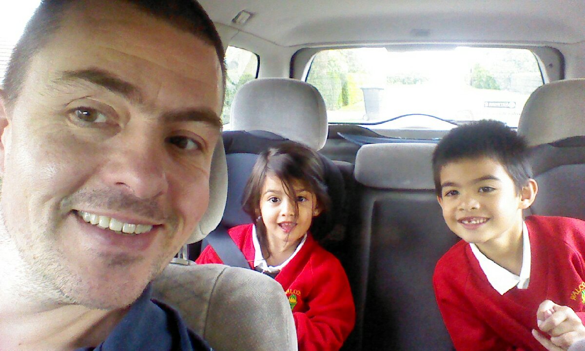 waiting in car for twife, bored kids, supercalifragilisticexpialidocious song