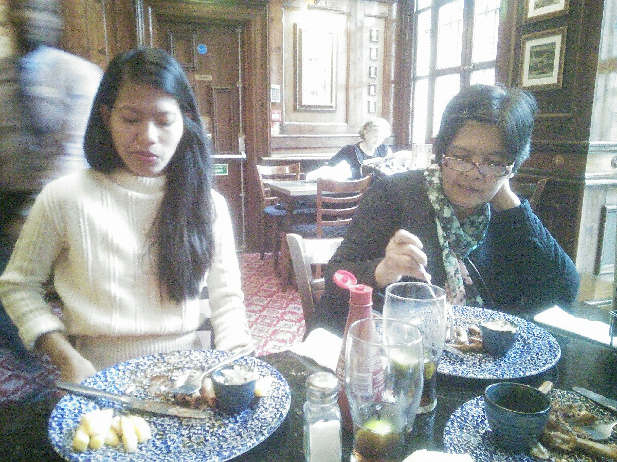 wetherspoons, no idea where, the world, they did enjoy it really even if their faces dont show it