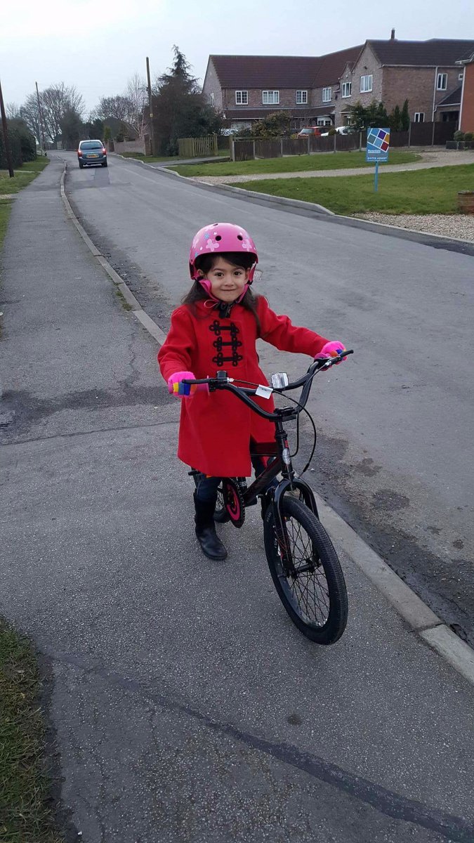 riding a big bike