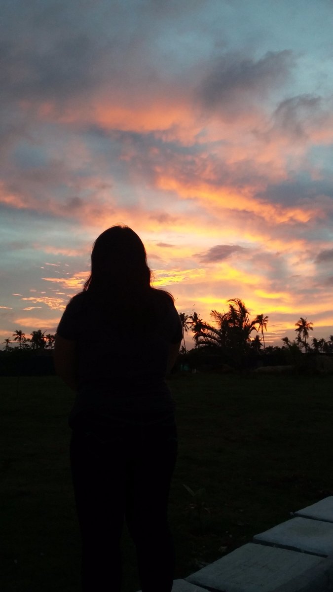 Beautiful, sunset, throwback