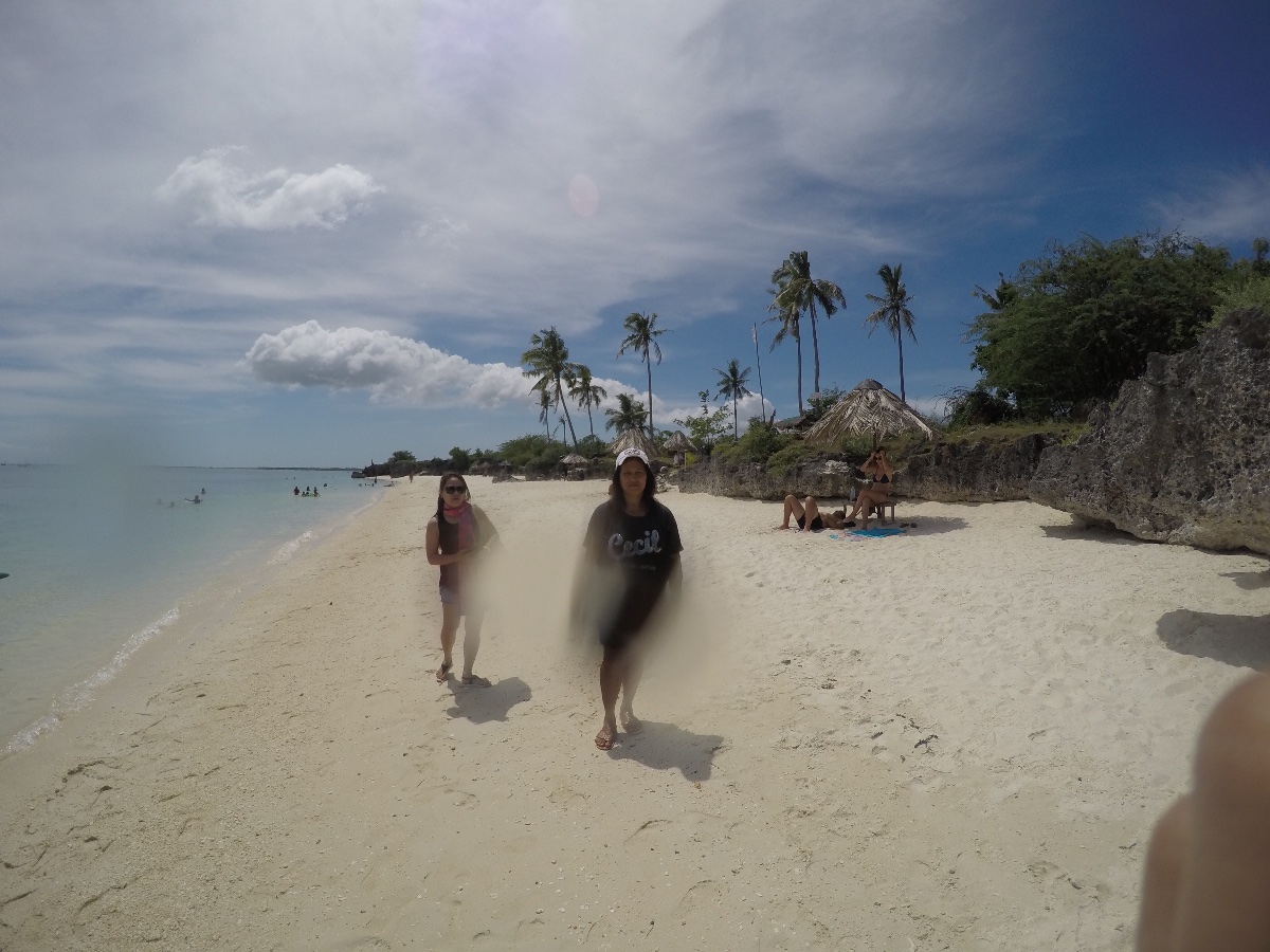 Family at paradise beach
