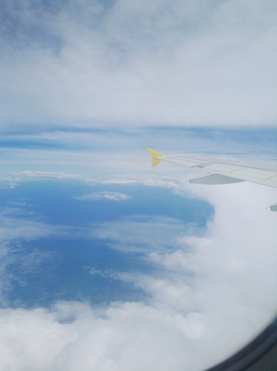Flying to manila