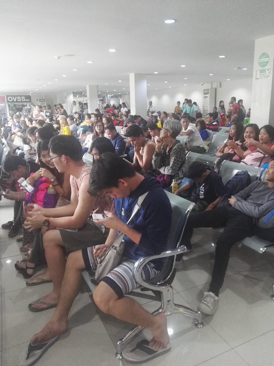 Over crowded airport
