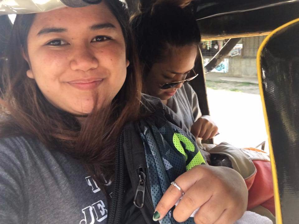 Selfie riding a trycicle