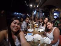 Dinner with friends at boaracay
