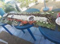 Boodle fight for lunch