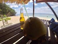 Buko juice with san mig light