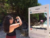 Instagram frame at crystal cove