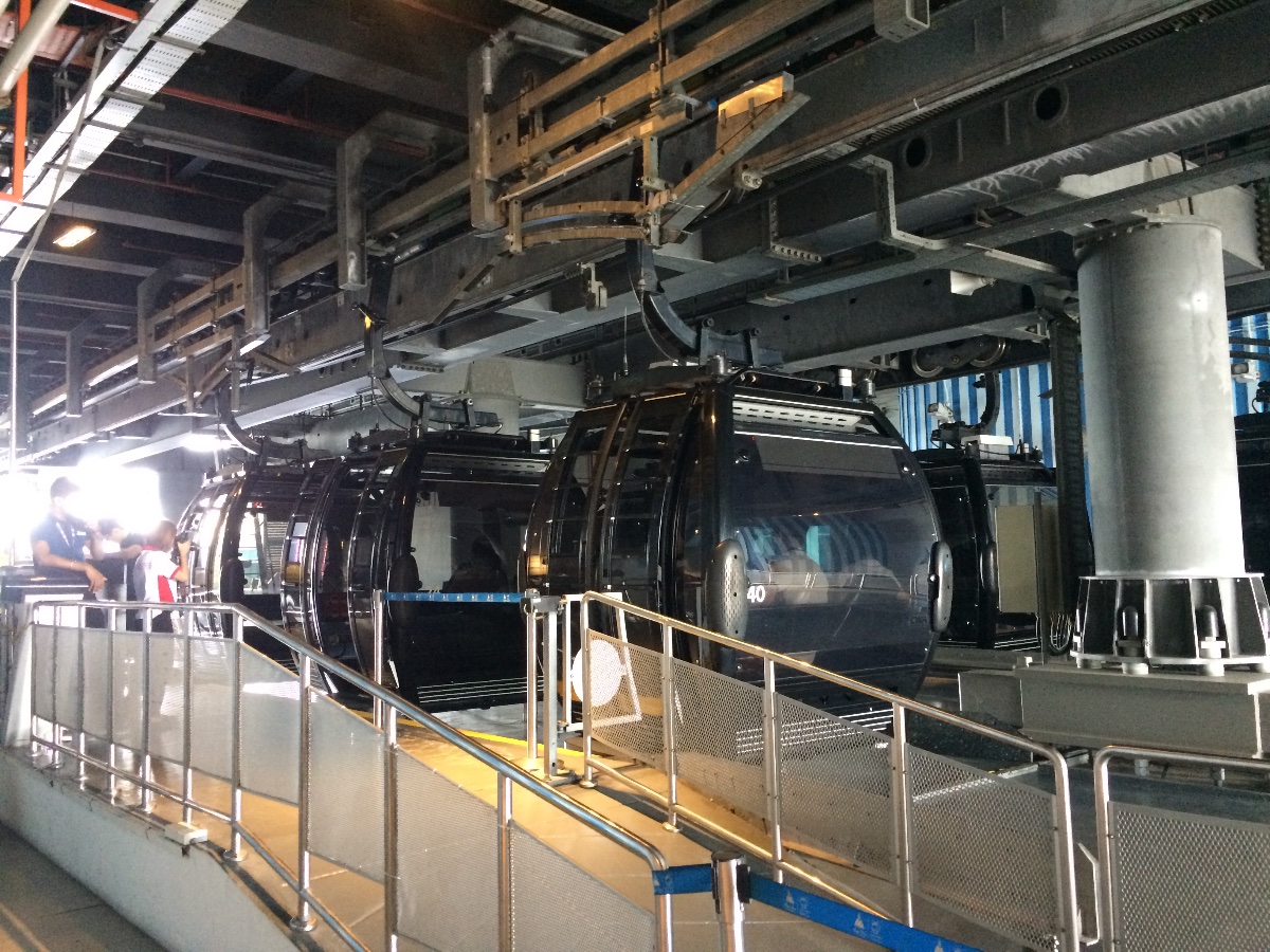 cable car, to sentosa, to mount faber, singapore, travel