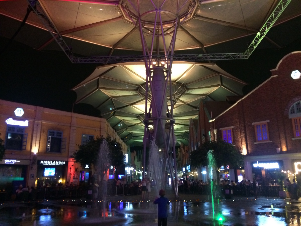 clarke quay, singapore, night